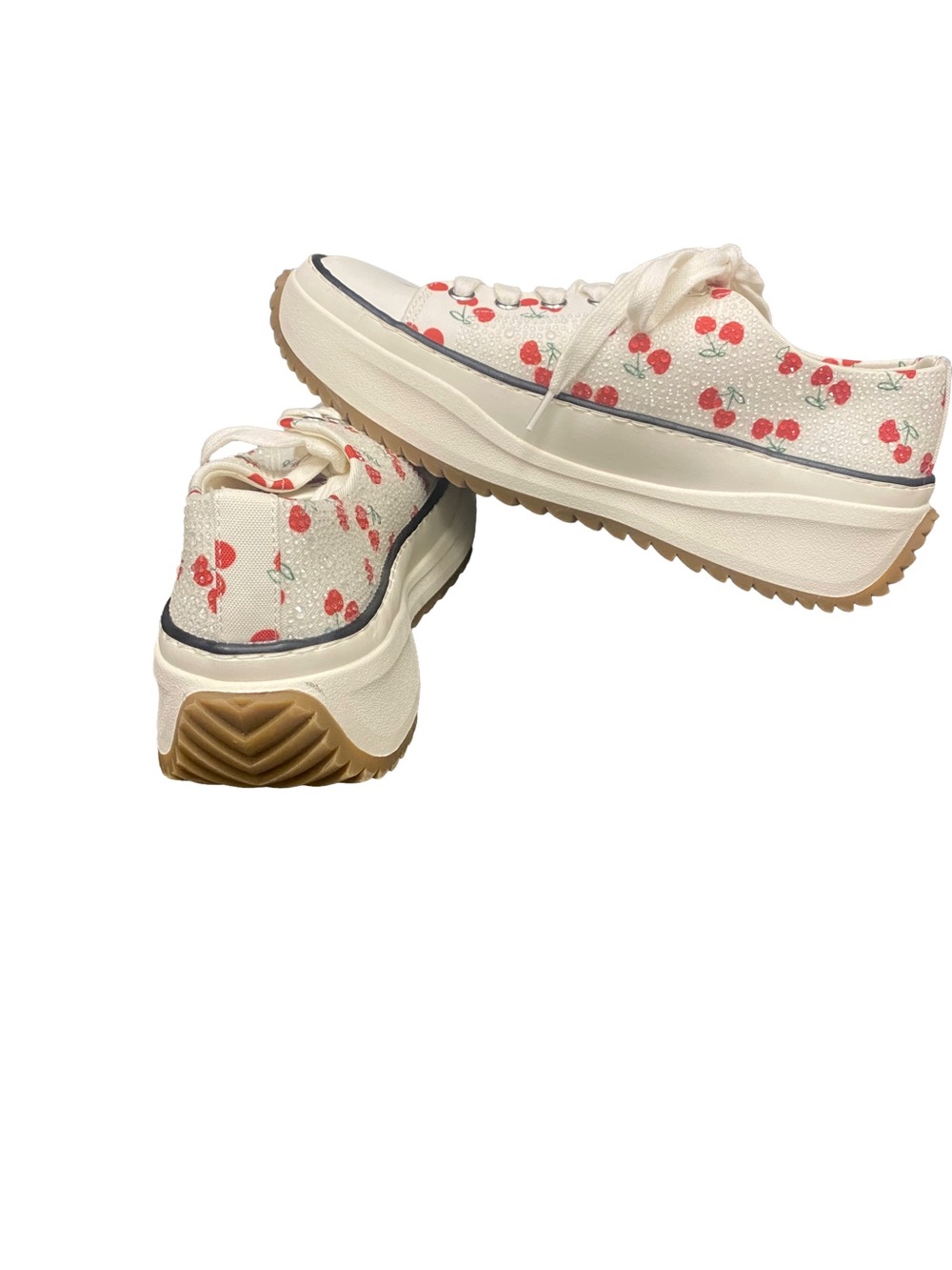 WomenWild Wild Pair Highfive Lace-Up Sneakers 6.5 Cherries Themed New No Tags